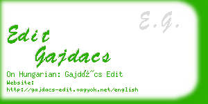edit gajdacs business card